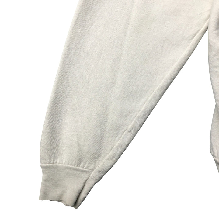 Vintage 90'S printed sweatshirt, size L, men's unclear white type Vintage Second Hand