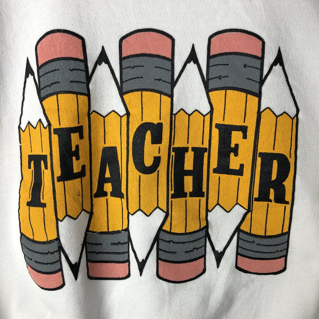 Vintage printed sweatshirt, men's size XL unclear white type Vintage Second Hand