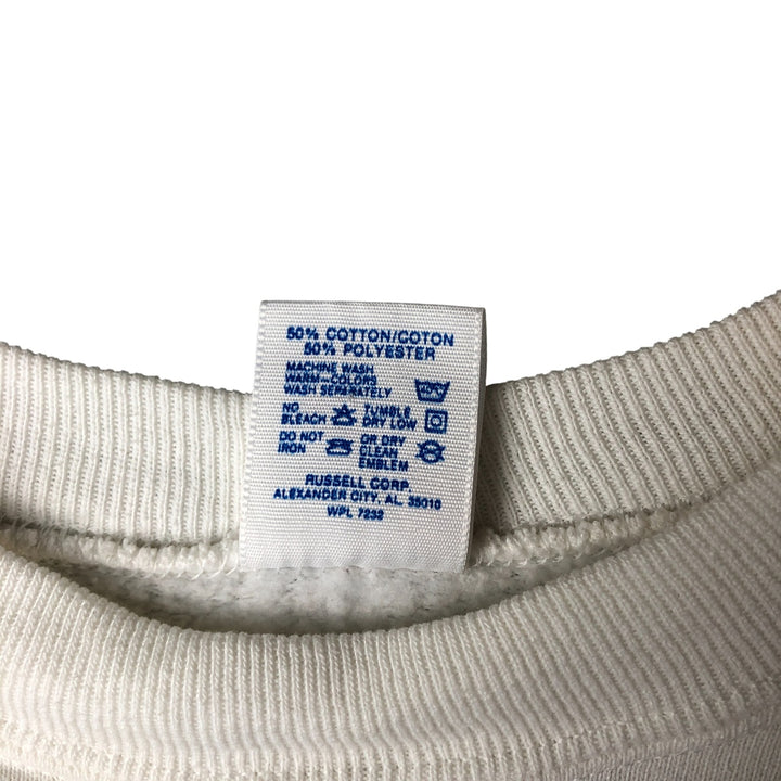 Vintage 90'S Jerzees message print sweatshirt, made in the USA, size M, men's cotton white type Vintage Second Hand
