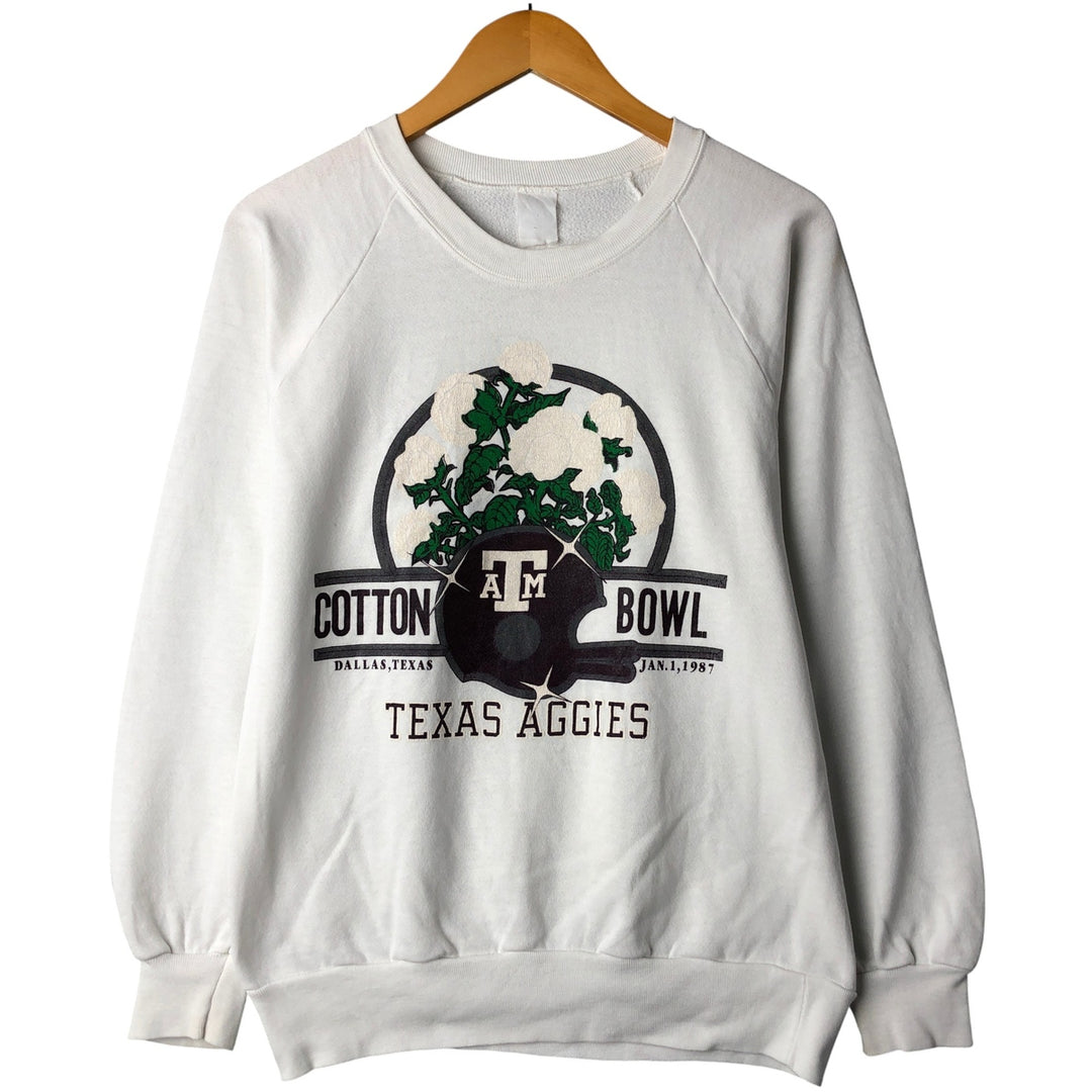 Vintage 90'S Printed Sweatshirt, Men's Size L unclear white type Vintage Second Hand