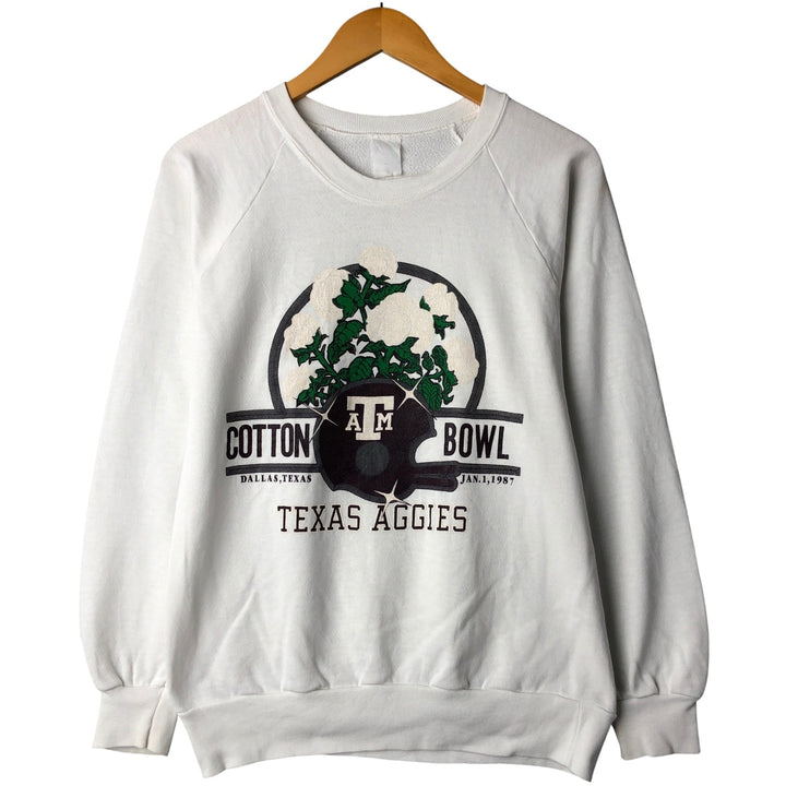 Vintage 90'S Printed Sweatshirt, Men's Size L unclear white type Vintage Second Hand