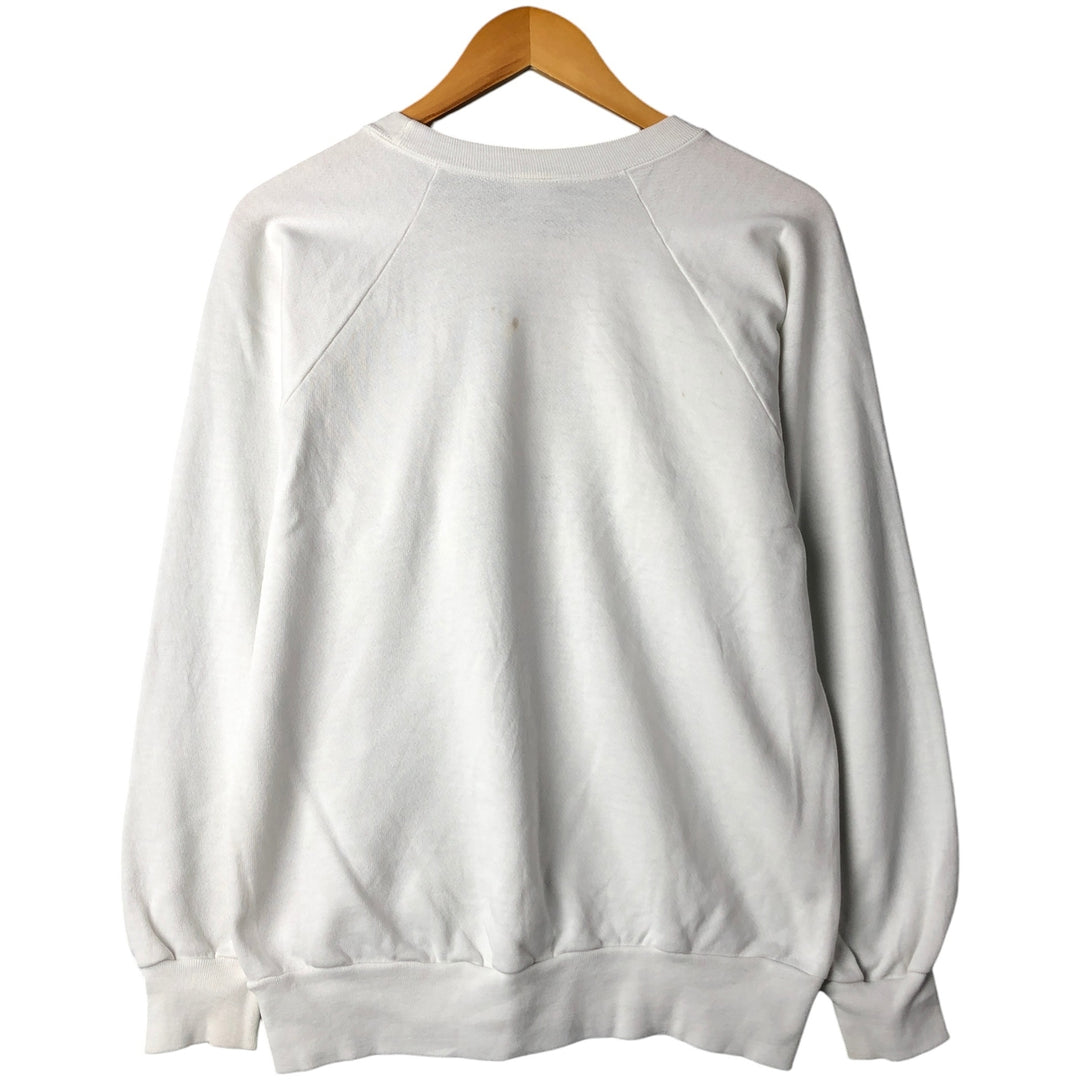 Vintage 90'S Printed Sweatshirt, Men's Size L unclear white type Vintage Second Hand