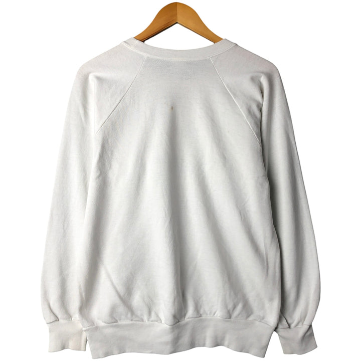 Vintage 90'S Printed Sweatshirt, Men's Size L unclear white type Vintage Second Hand