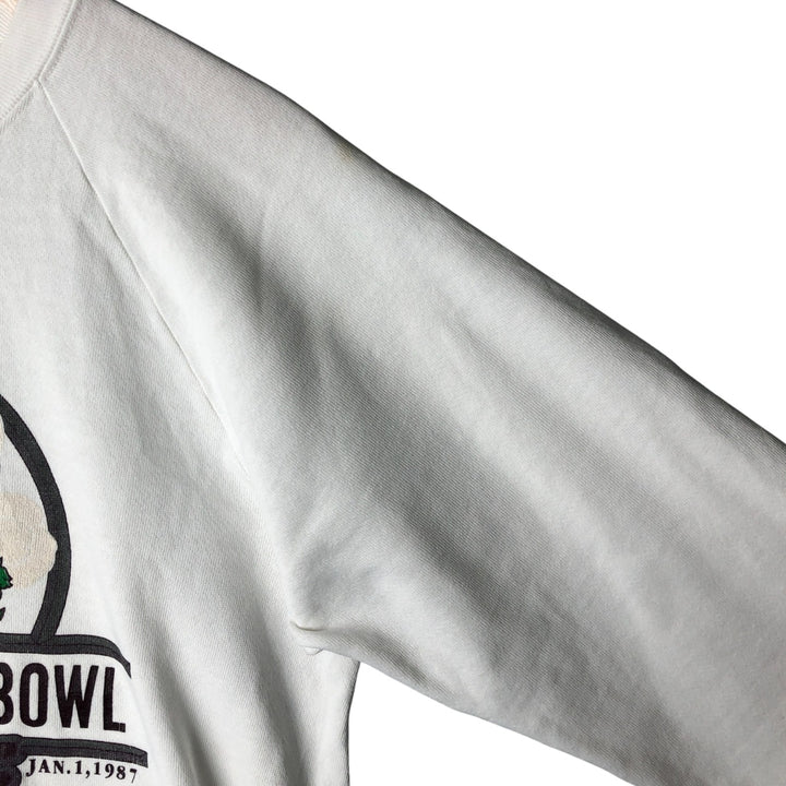 Vintage 90'S Printed Sweatshirt, Men's Size L unclear white type Vintage Second Hand