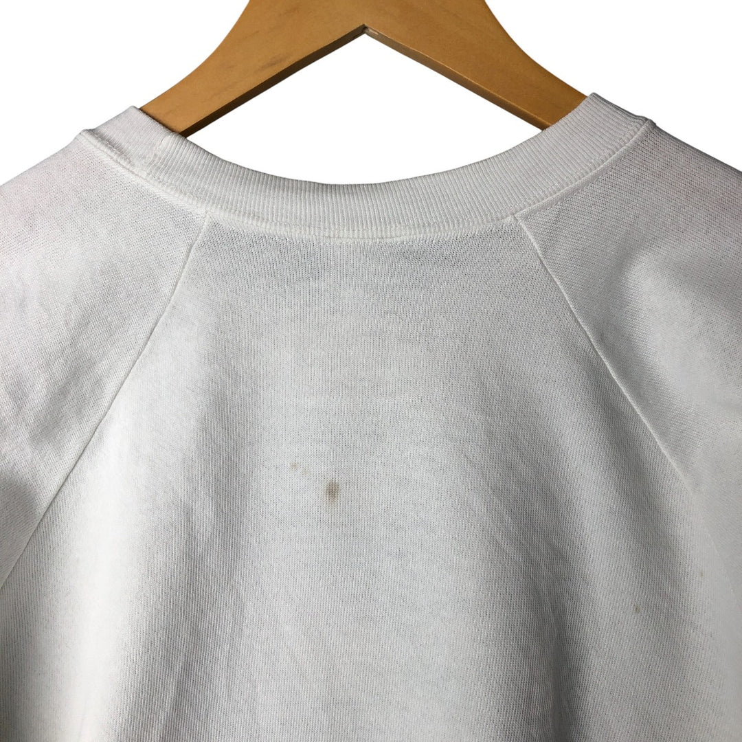 Vintage 90'S Printed Sweatshirt, Men's Size L unclear white type Vintage Second Hand