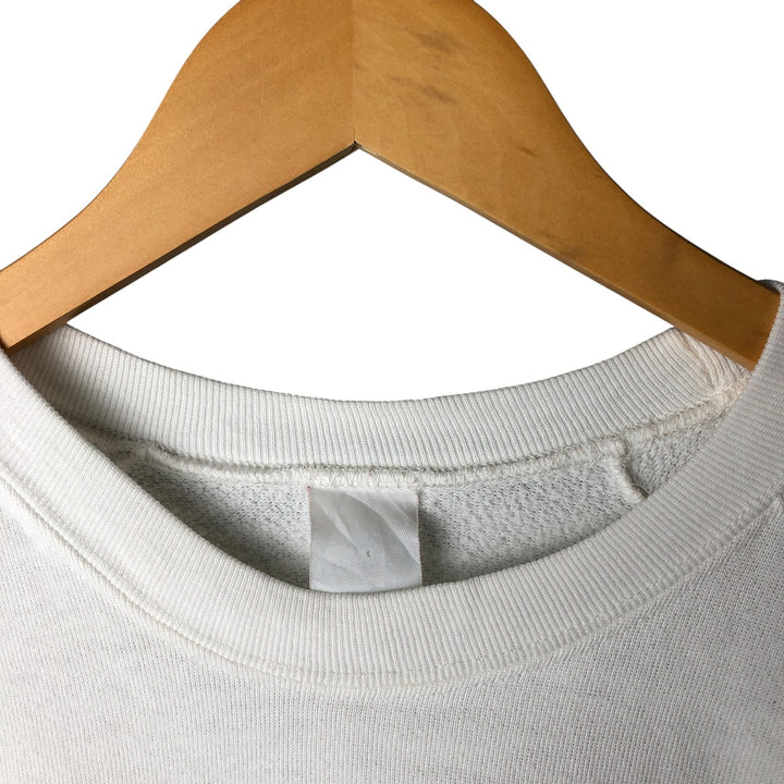 Vintage 90'S Printed Sweatshirt, Men's Size L unclear white type Vintage Second Hand