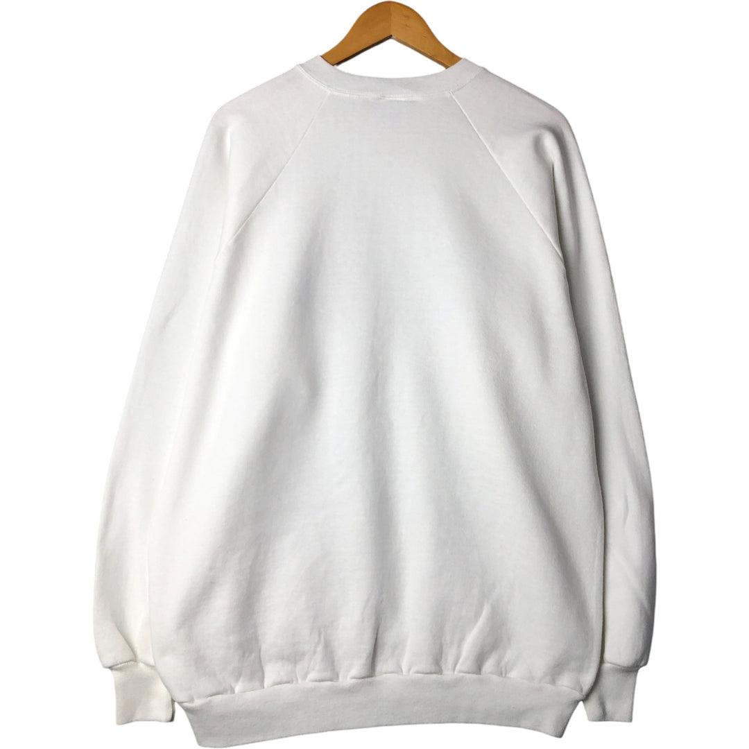 Oversized 90'S Jerzees college sweatshirt, made in the USA, men's size XXXL, vintage. cotton white type Vintage Second Hand