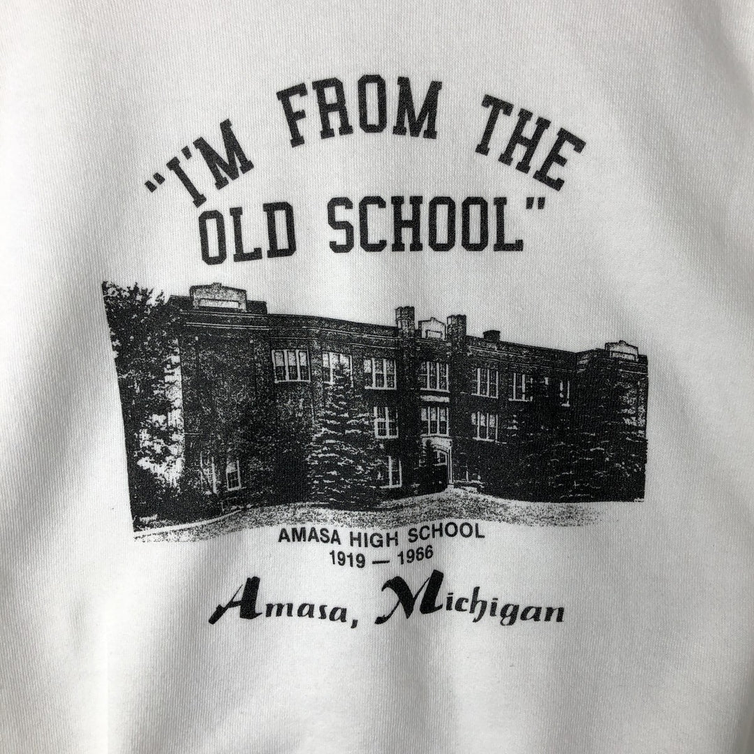 Oversized 90'S Jerzees college sweatshirt, made in the USA, men's size XXXL, vintage. cotton white type Vintage Second Hand
