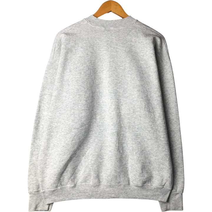90'S Fruit of the Loom printed sweatshirt, sweatshirt, men's XL size, vintage cotton pale white type Vintage Second Hand