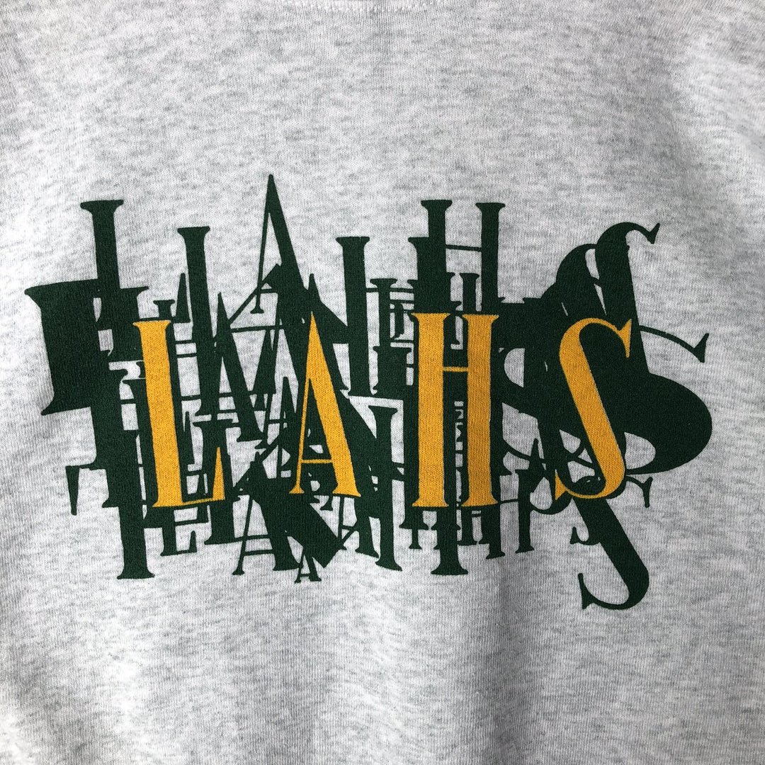 90'S Fruit of the Loom printed sweatshirt, sweatshirt, men's XL size, vintage cotton pale white type Vintage Second Hand