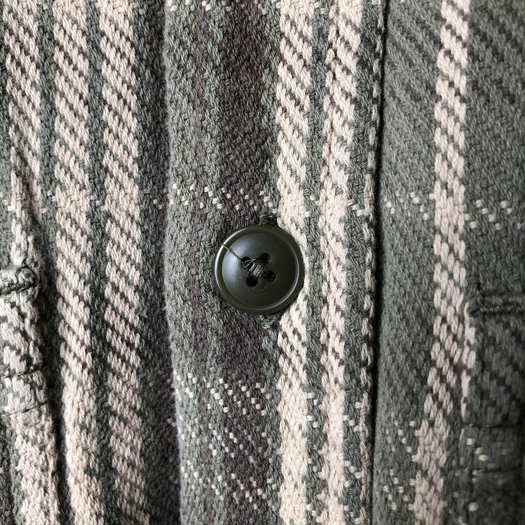 HIGH SIERRA Long Sleeve Flannel Check Shirt, Men's Size Small cotton Beige type Vintage Second Hand