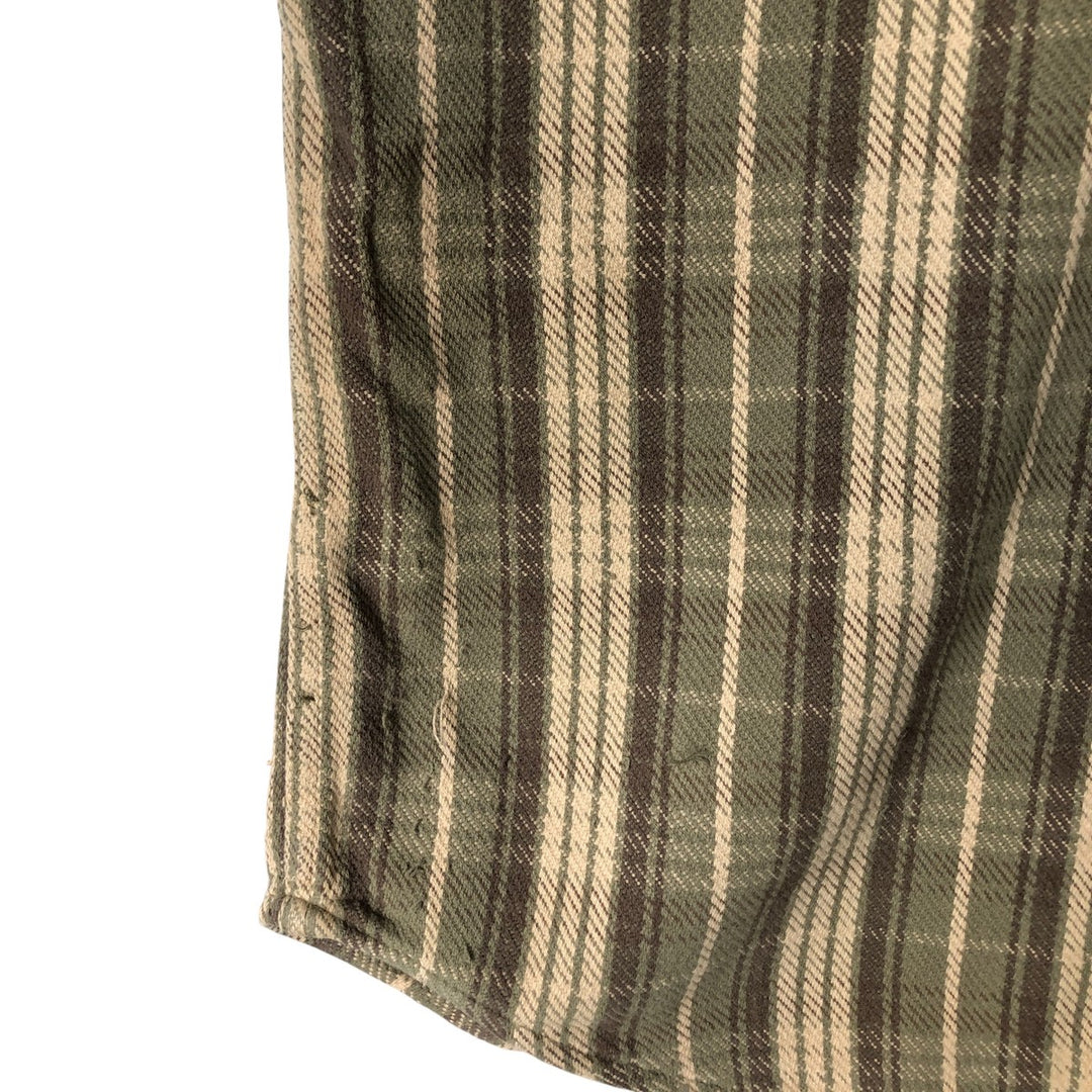 HIGH SIERRA Long Sleeve Flannel Check Shirt, Men's Size Small cotton Beige type Vintage Second Hand