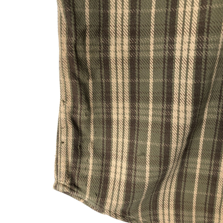HIGH SIERRA Long Sleeve Flannel Check Shirt, Men's Size Small cotton Beige type Vintage Second Hand
