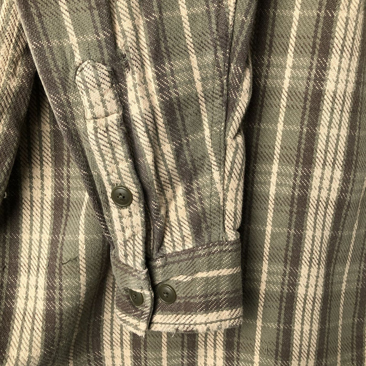 HIGH SIERRA Long Sleeve Flannel Check Shirt, Men's Size Small cotton Beige type Vintage Second Hand