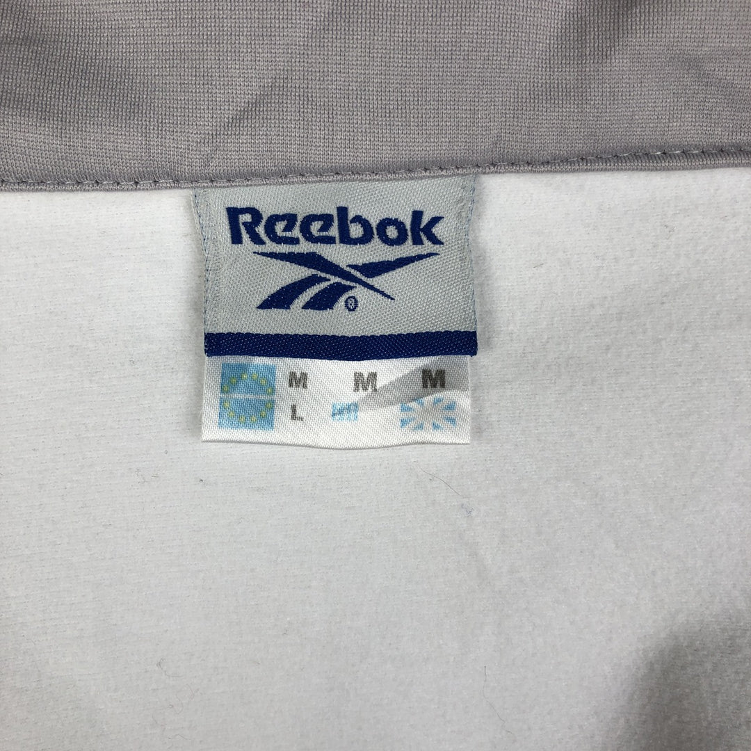 2000'S Reebok Jersey Track Jacket, Men's Size Medium polyester white type Vintage Second Hand