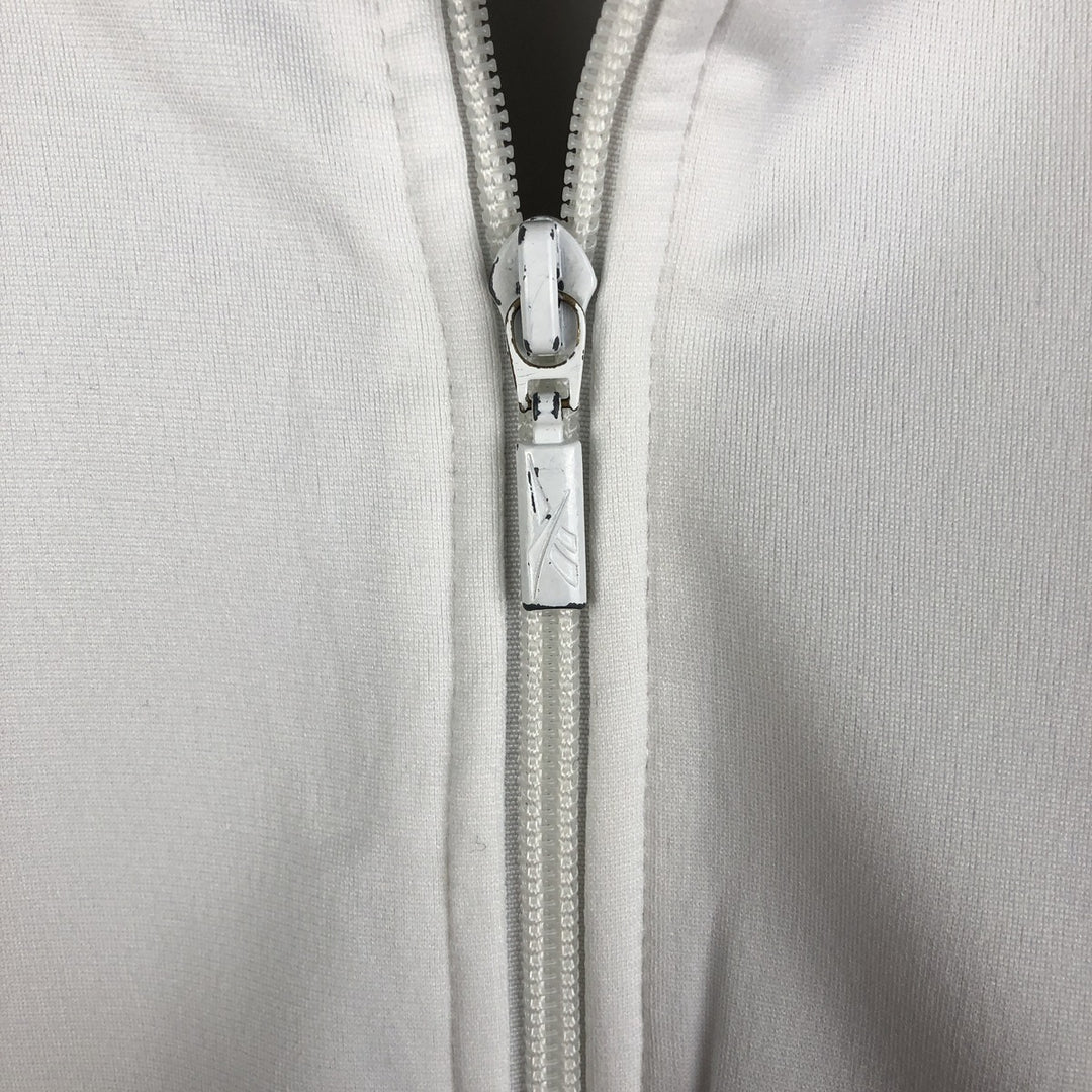2000'S Reebok Jersey Track Jacket, Men's Size Medium polyester white type Vintage Second Hand