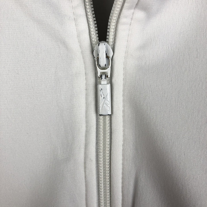 2000'S Reebok Jersey Track Jacket, Men's Size Medium polyester white type Vintage Second Hand