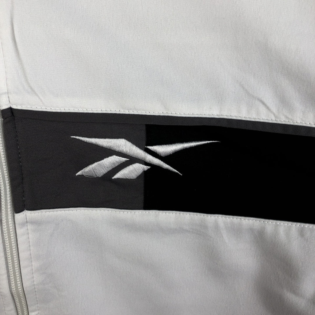 2000'S Reebok Jersey Track Jacket, Men's Size Medium polyester white type Vintage Second Hand