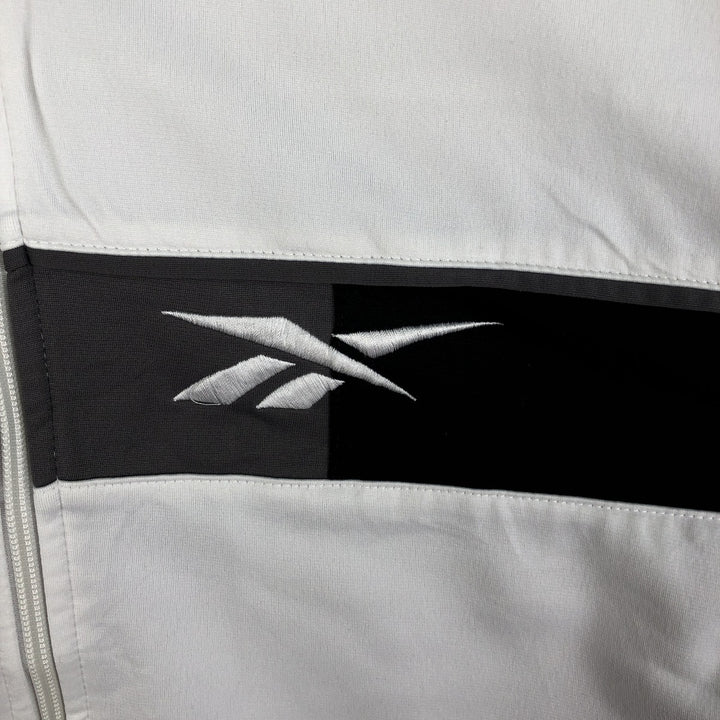 2000'S Reebok Jersey Track Jacket, Men's Size Medium polyester white type Vintage Second Hand