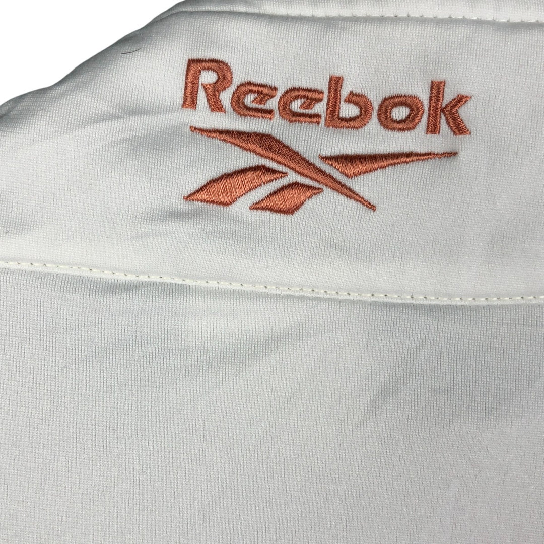 2000'S Reebok Jersey Track Jacket, Men's Size Medium polyester white type Vintage Second Hand