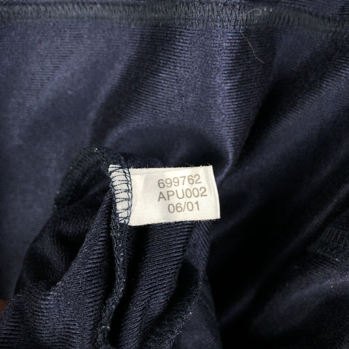 00'S adidas jersey track jacket, men's XL size polyester navy blue type Vintage Second Hand