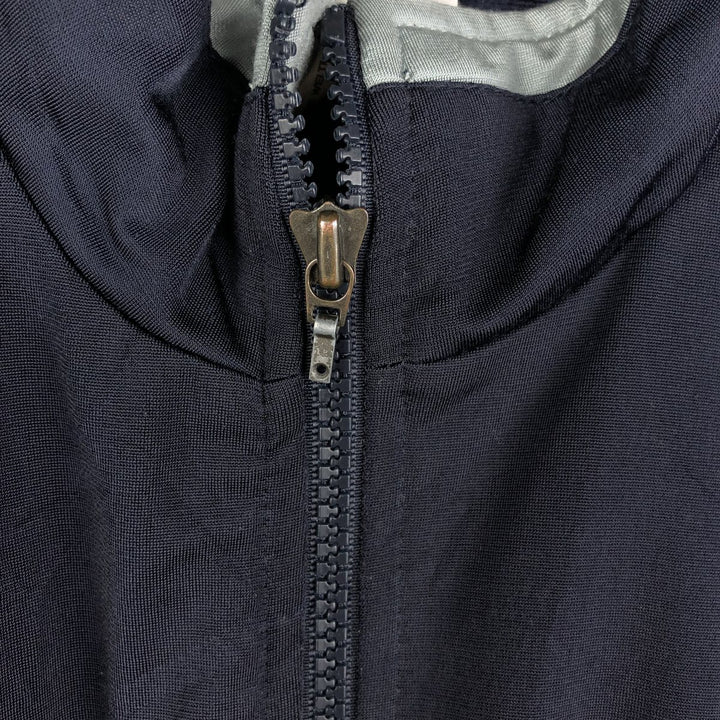 00'S adidas jersey track jacket, men's XL size polyester navy blue type Vintage Second Hand