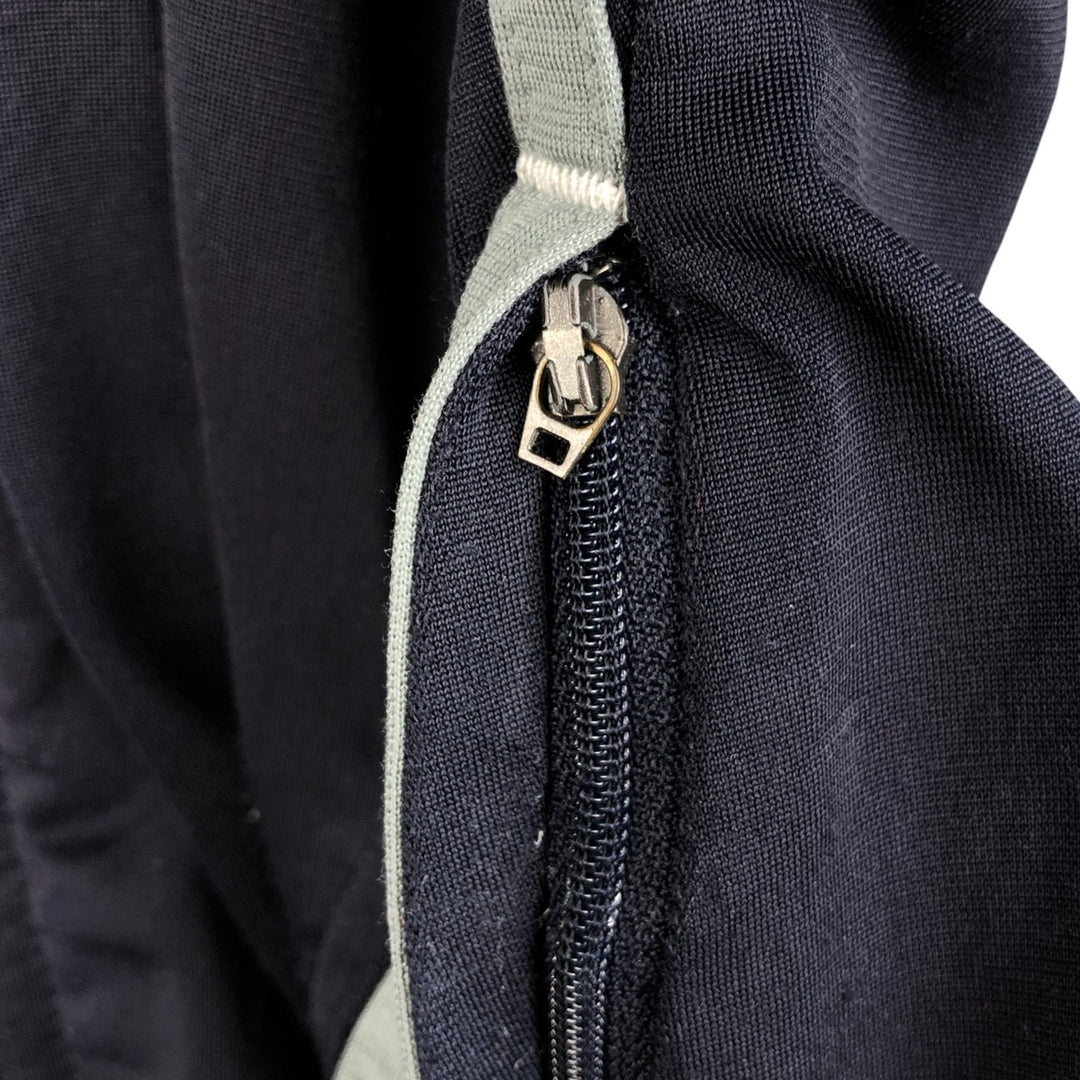 00'S adidas jersey track jacket, men's XL size polyester navy blue type Vintage Second Hand