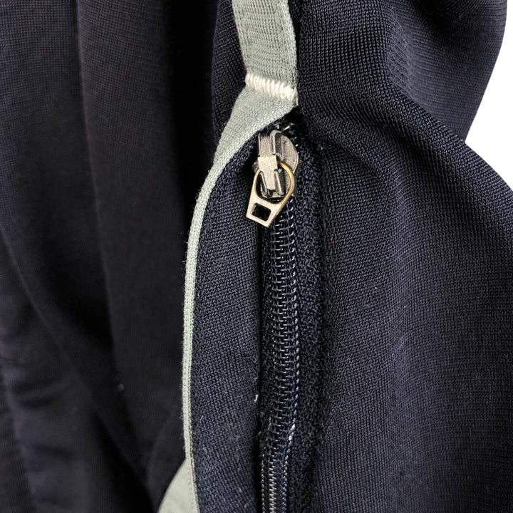 00'S adidas jersey track jacket, men's XL size polyester navy blue type Vintage Second Hand