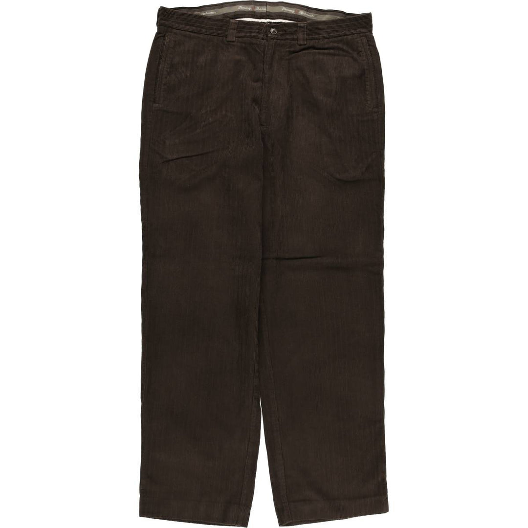 2000'S Tommy Bahama corduroy pants, men's size W35 silk brown type Vintage Second Hand
