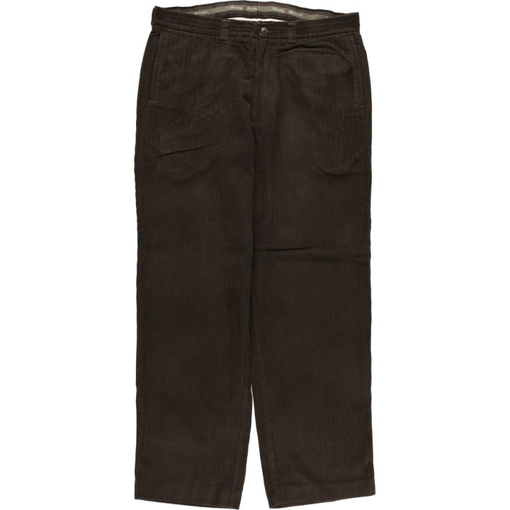2000'S Tommy Bahama corduroy pants, men's size W35 silk brown type Vintage Second Hand