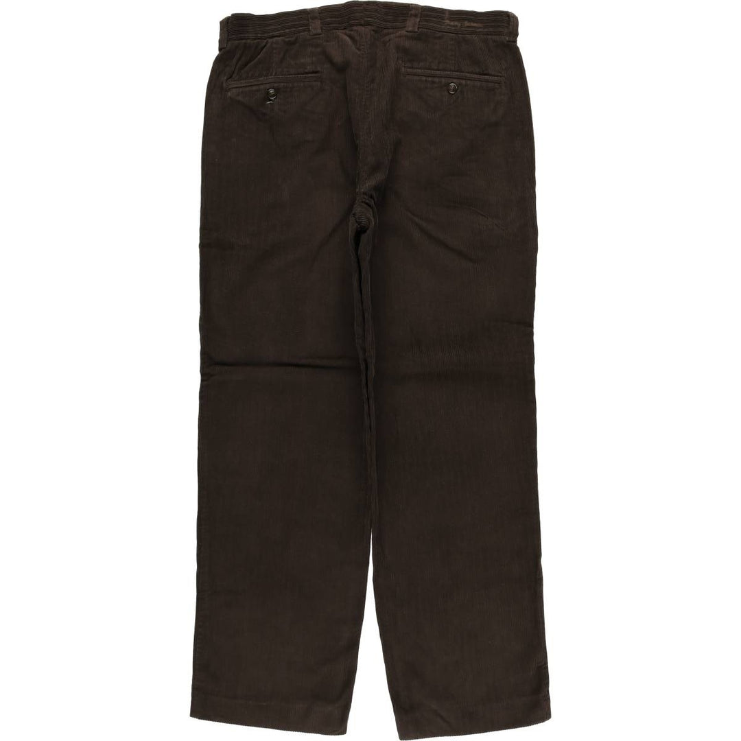 2000'S Tommy Bahama corduroy pants, men's size W35 silk brown type Vintage Second Hand