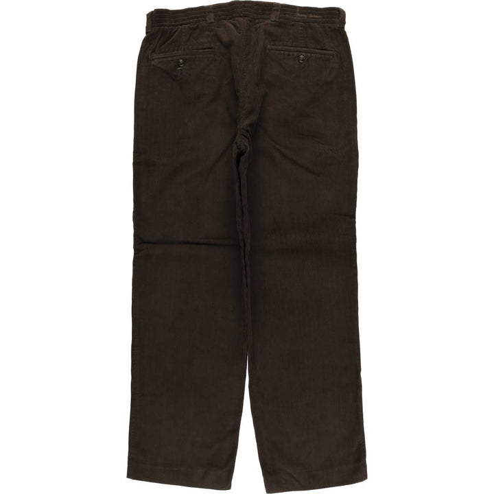 2000'S Tommy Bahama corduroy pants, men's size W35 silk brown type Vintage Second Hand