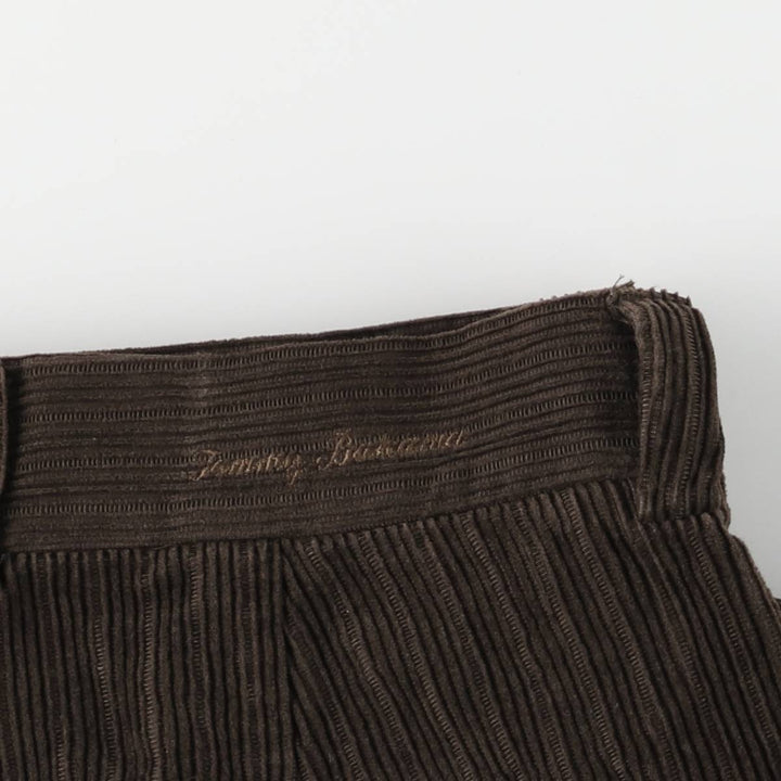 2000'S Tommy Bahama corduroy pants, men's size W35 silk brown type Vintage Second Hand