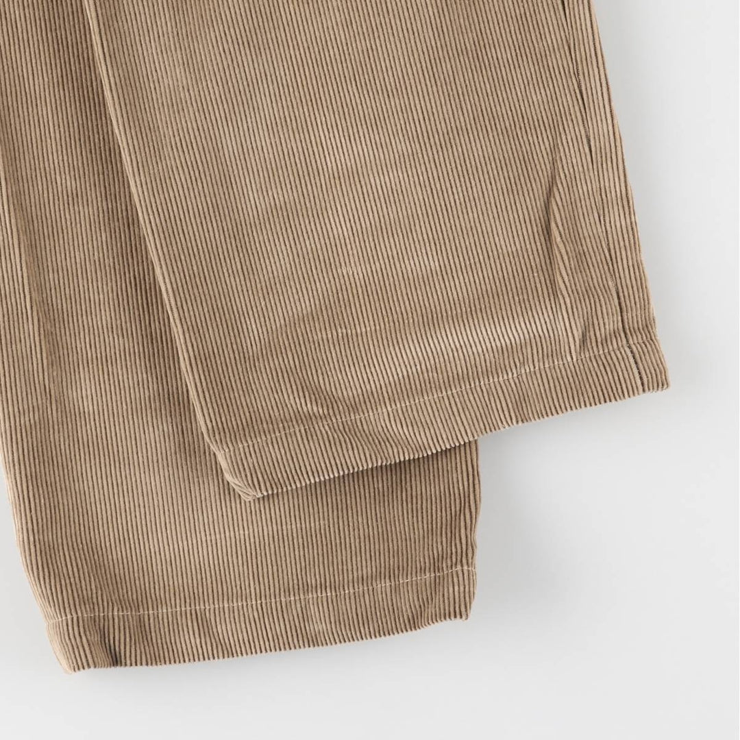 MH Corduroy Pants Men's Size W34 cotton Beige type Vintage Second Hand