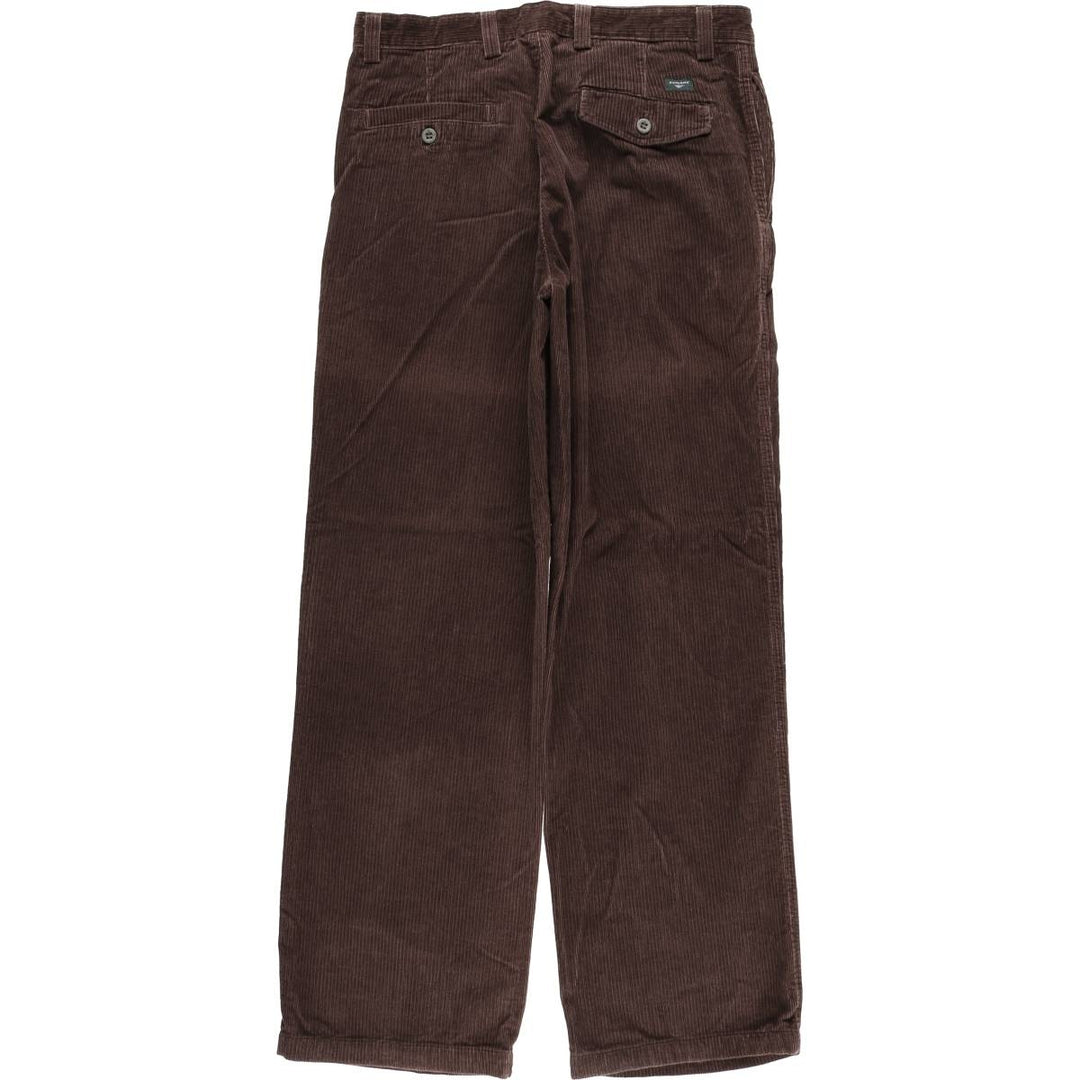 Dockers Classic Fit Two-Pleated Wide-Rib Corduroy Pants, Men's, Size 34 cotton burgundy type Vintage Second Hand