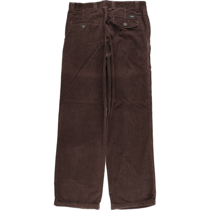Dockers Classic Fit Two-Pleated Wide-Rib Corduroy Pants, Men's, Size 34 cotton burgundy type Vintage Second Hand