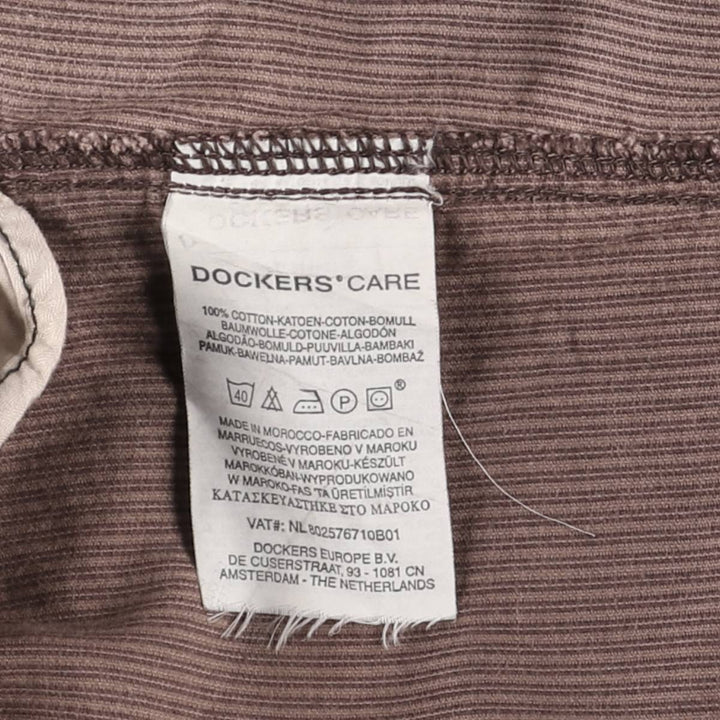 Dockers Classic Fit Two-Pleated Wide-Rib Corduroy Pants, Men's, Size 34 cotton burgundy type Vintage Second Hand