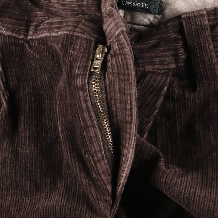 Dockers Classic Fit Two-Pleated Wide-Rib Corduroy Pants, Men's, Size 34 cotton burgundy type Vintage Second Hand