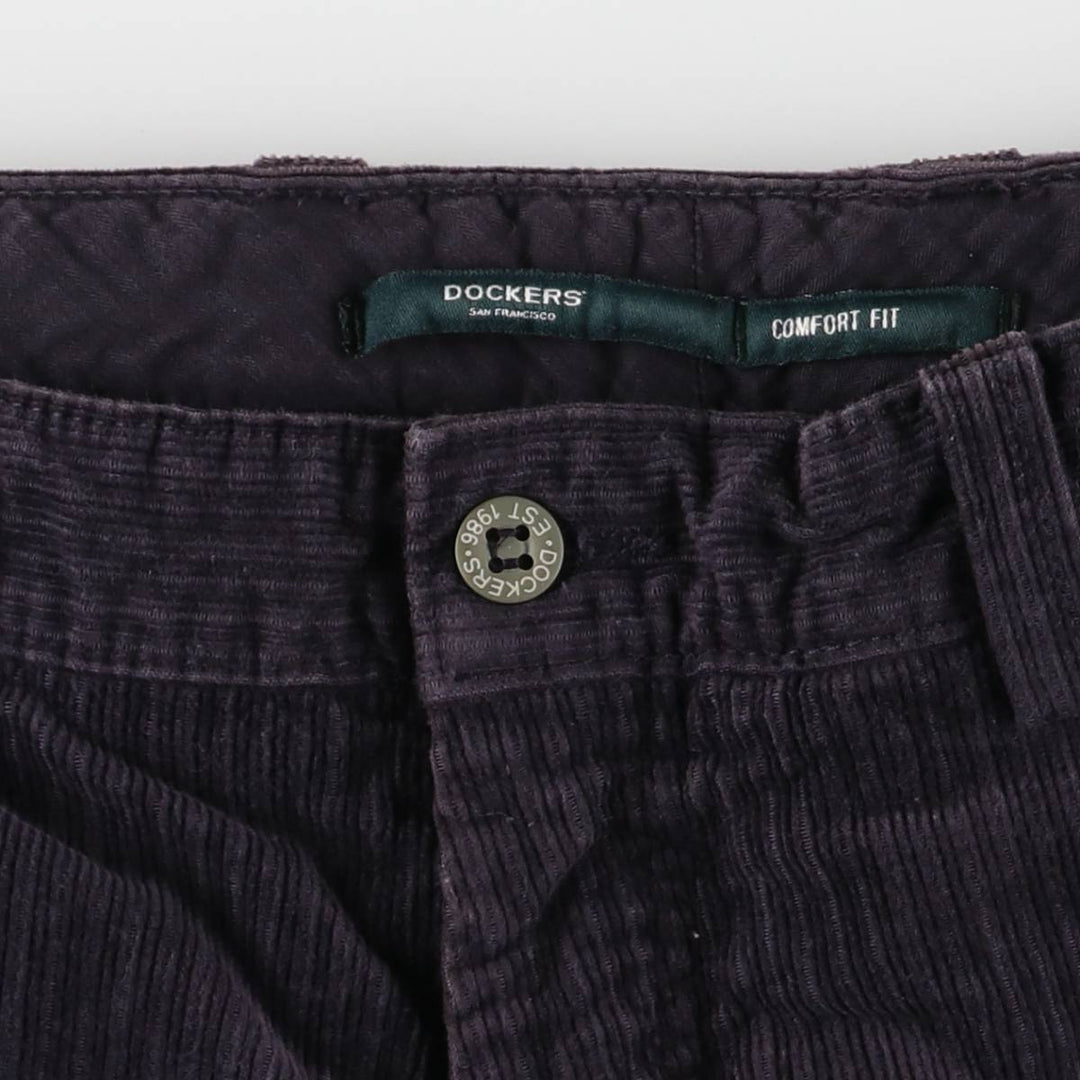 Dockers Comfort Fit Corduroy Pants, Men's, Size W32 cotton black type Vintage Second Hand