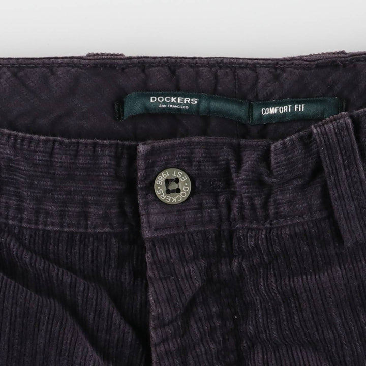 Dockers Comfort Fit Corduroy Pants, Men's, Size W32 cotton black type Vintage Second Hand