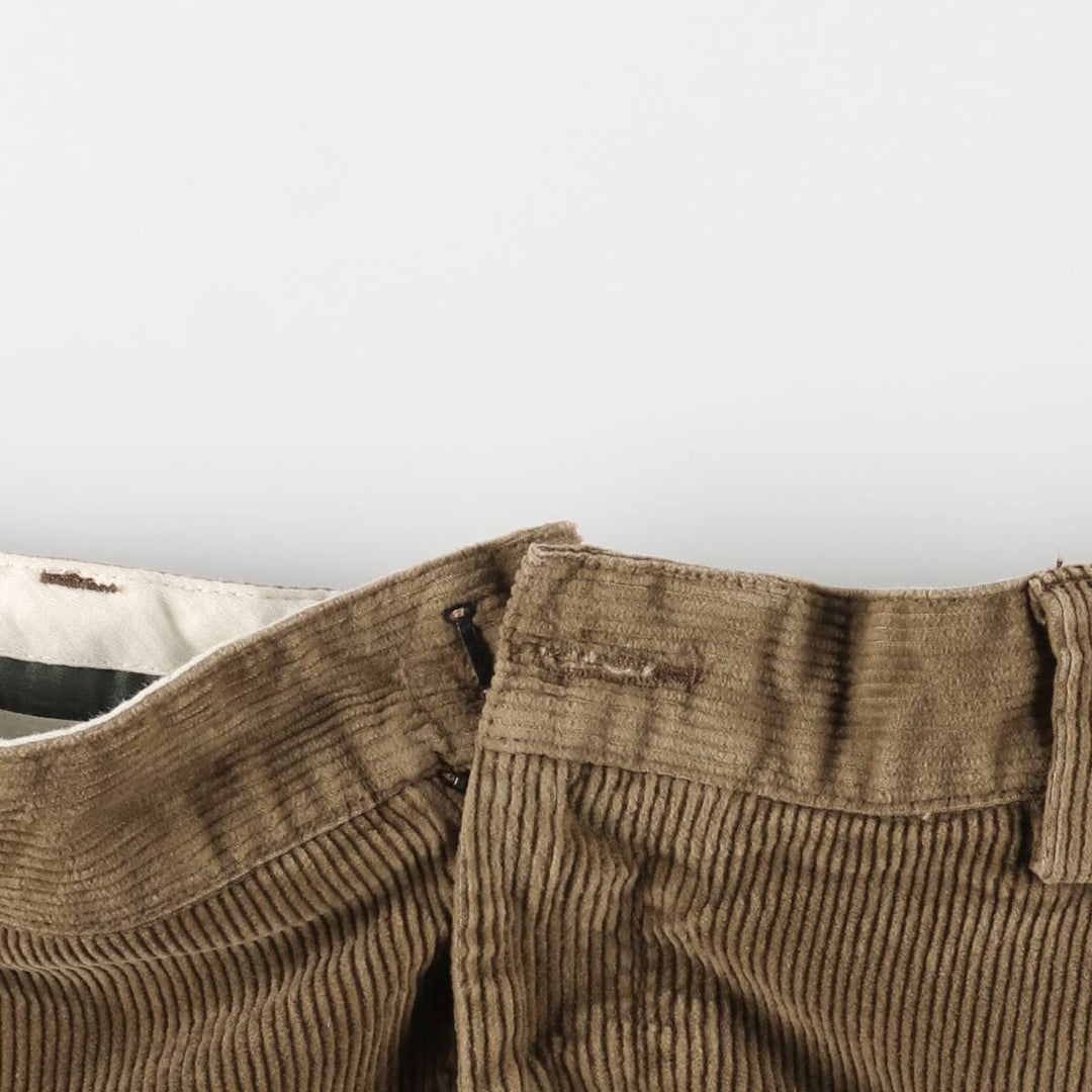 90s-00'S LLBean Vintage Corduroy Pants, Men's Size 36 cotton brown type Vintage Second Hand