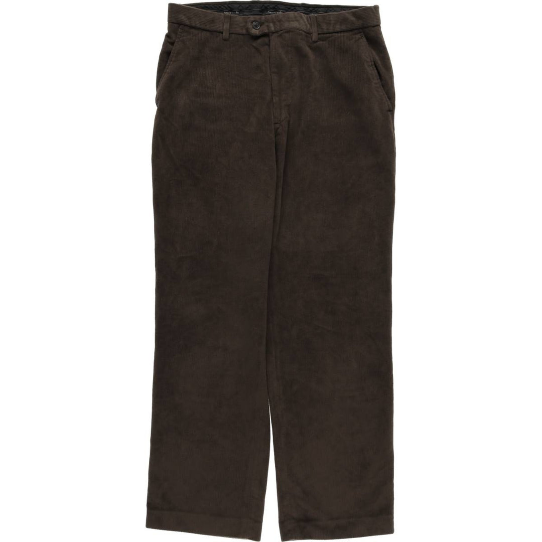 Pierre Cardin wide-ribbed corduroy pants, men's size W34 polyester brown type Vintage Second Hand