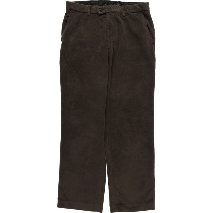 Pierre Cardin wide-ribbed corduroy pants, men's size W34 polyester brown type Vintage Second Hand