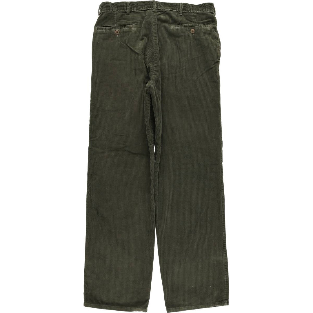 NORTHWEST TERRITORY One-Tuck Corduroy Pants, Made in USA, Men's, Size W32 unclear Khaki type sage green Vintage Second Hand