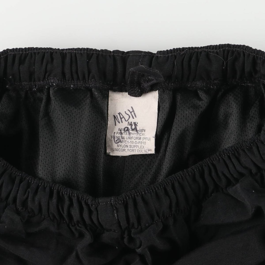 Genuine US Army APFU Training Pants, Nylon Pants, Shaka Shaka Pants, Made in USA, M unclear black type Vintage Second Hand