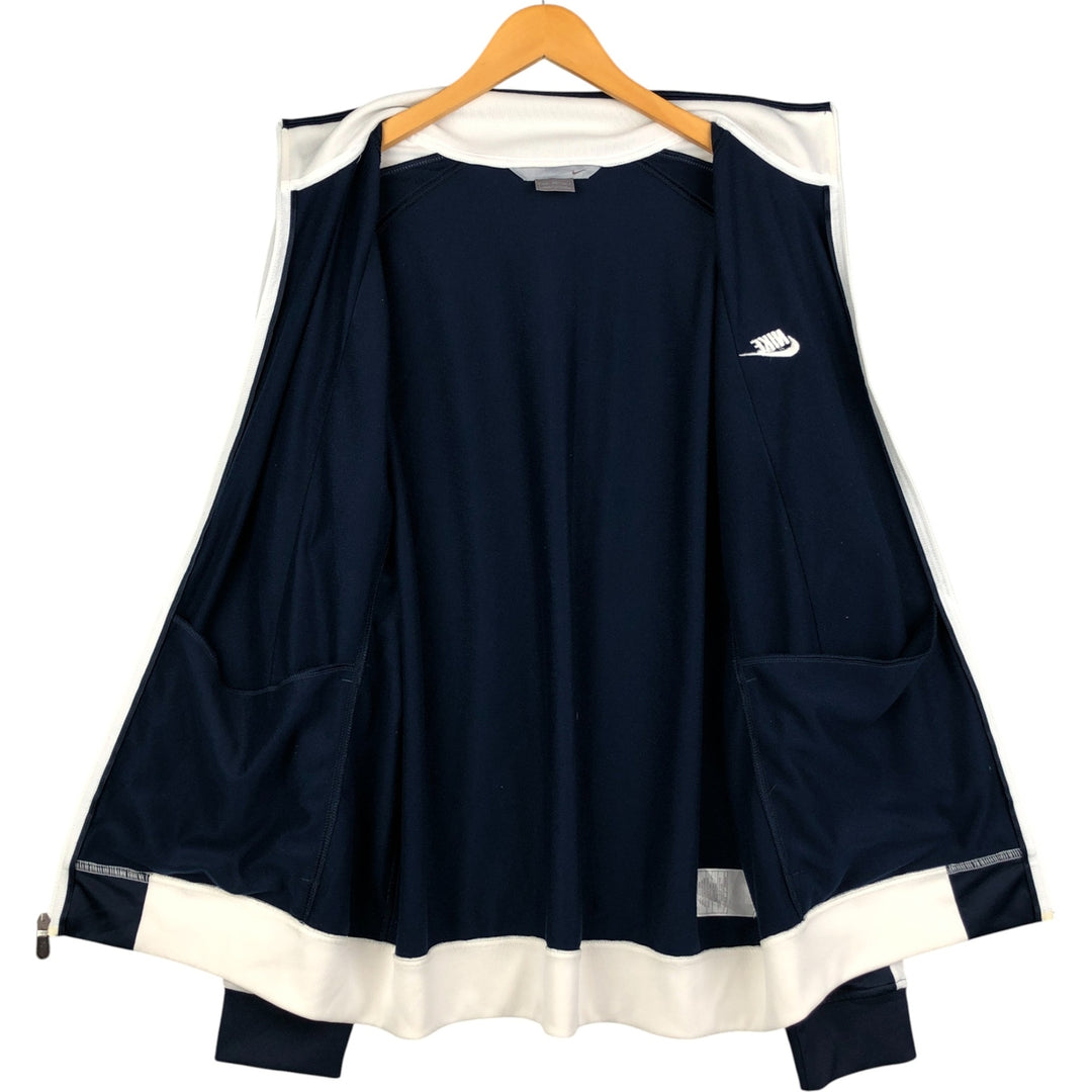 2000'S Nike Jersey Track Jacket, Men's XXL polyester navy blue type Vintage Second Hand