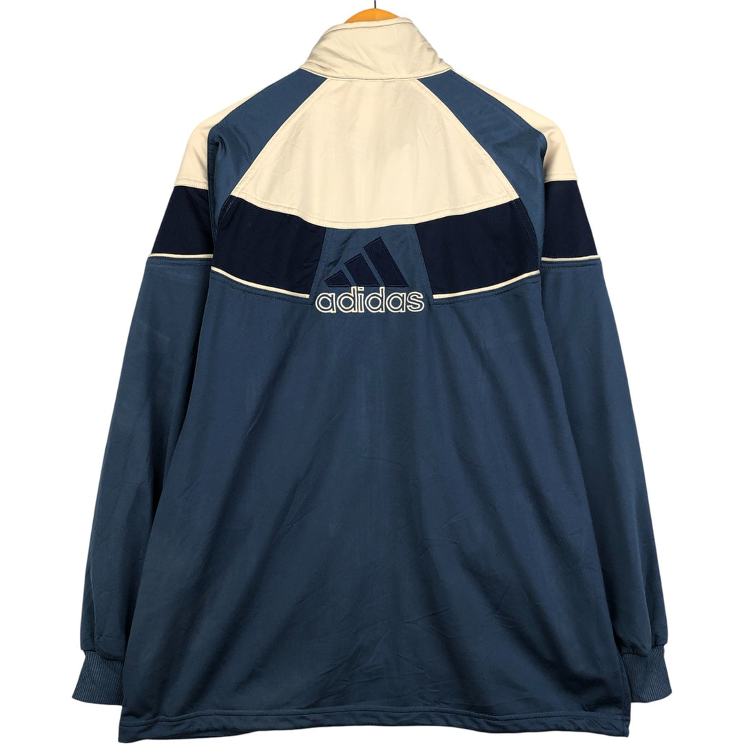 00'S Adidas Back Logo Jersey Track Jacket Men's XL polyester navy blue type Vintage Second Hand