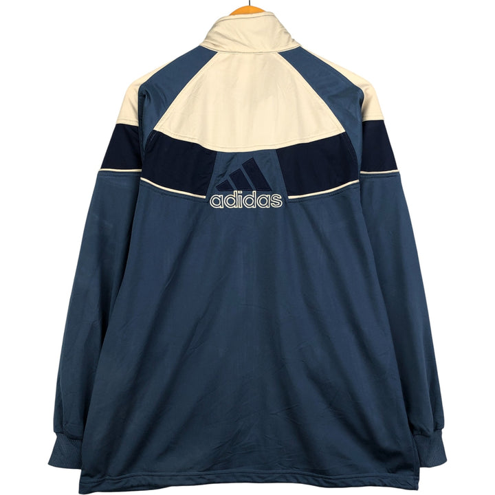 00'S Adidas Back Logo Jersey Track Jacket Men's XL polyester navy blue type Vintage Second Hand