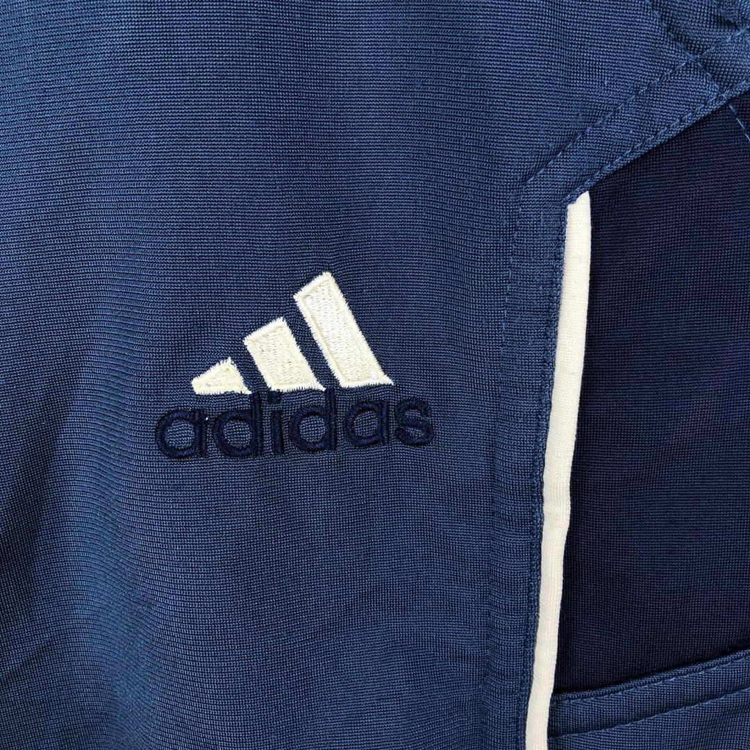 00'S Adidas Back Logo Jersey Track Jacket Men's XL polyester navy blue type Vintage Second Hand
