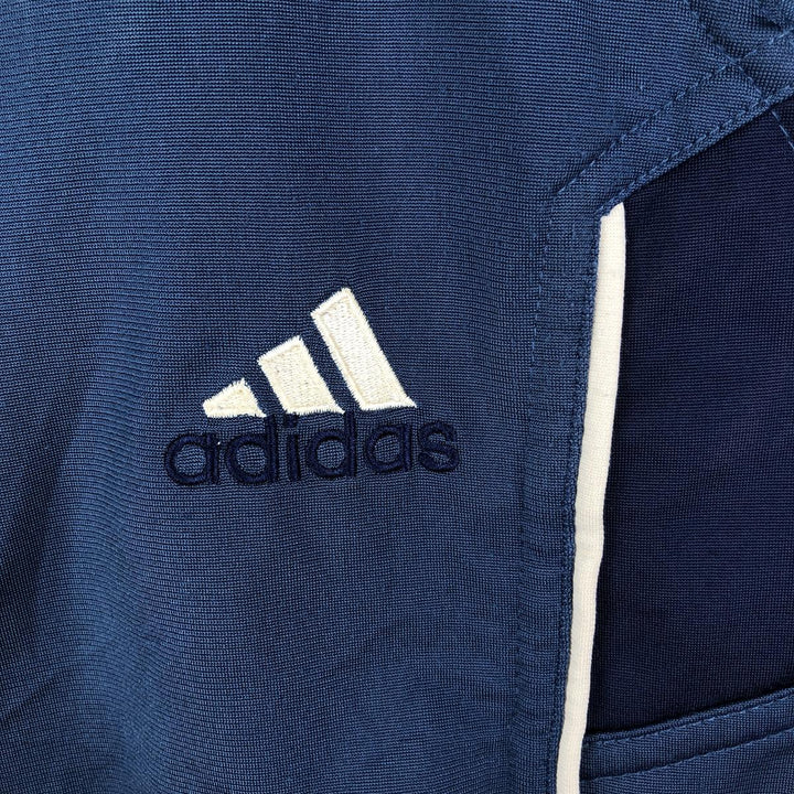00'S Adidas Back Logo Jersey Track Jacket Men's XL polyester navy blue type Vintage Second Hand